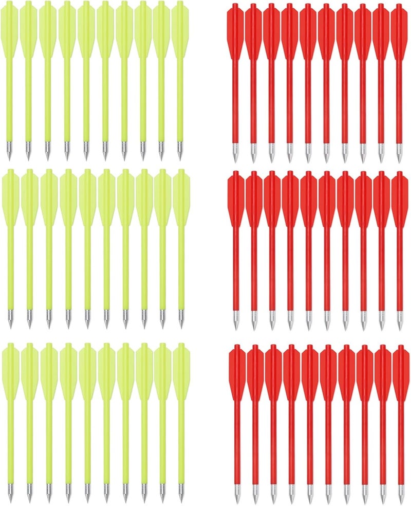 TY Archery 60PCS 6.3 Inch 50-80LB Mini Archery Crossbow Bolts Set with Sharp Metal Tip, Reusable Durable Arrow Dart for Shooting Target Practice, Outdoor Fishing, Small Hunting Game - Image 1